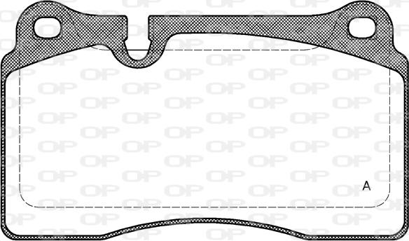 Open Parts BPA1200.00 - Brake Pad Set, disc brake autospares.lv