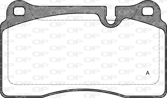 Open Parts BPA1200.10 - Brake Pad Set, disc brake autospares.lv