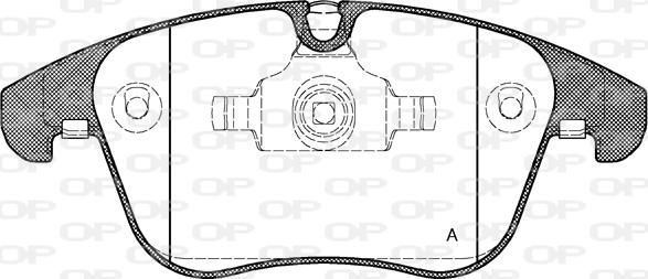 Open Parts BPA1219.00 - Brake Pad Set, disc brake autospares.lv