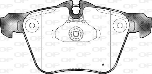 Open Parts BPA1217.00 - Brake Pad Set, disc brake autospares.lv