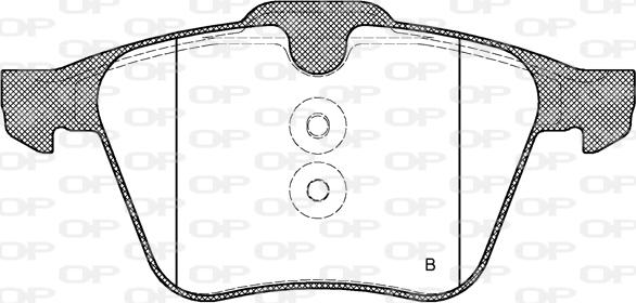 Open Parts BPA1217.00 - Brake Pad Set, disc brake autospares.lv