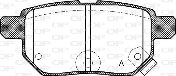 Open Parts BPA1286.02 - Brake Pad Set, disc brake autospares.lv