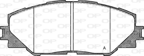 Open Parts BPA1234.00 - Brake Pad Set, disc brake autospares.lv