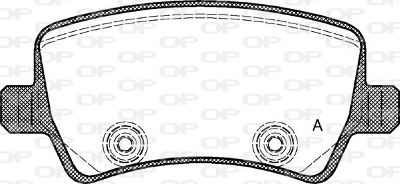 Open Parts BPA1236.00 - Brake Pad Set, disc brake autospares.lv