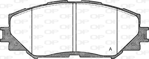 Open Parts BPA1232.00 - Brake Pad Set, disc brake autospares.lv