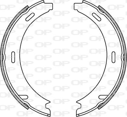 Open Parts BSA2040.00 - Brake Shoe Set autospares.lv