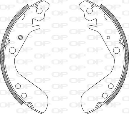 Open Parts BSA2082.00 - Brake Shoe Set autospares.lv