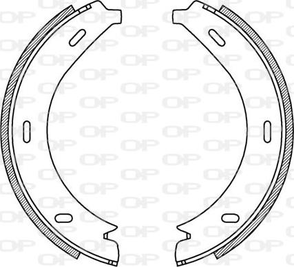 Open Parts BSA2195.00 - Brake Shoe Set autospares.lv