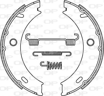 Open Parts BSA2196.00 - Brake Shoe Set autospares.lv