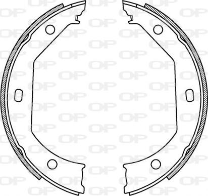 Open Parts BSA2198.00 - Brake Shoe Set autospares.lv