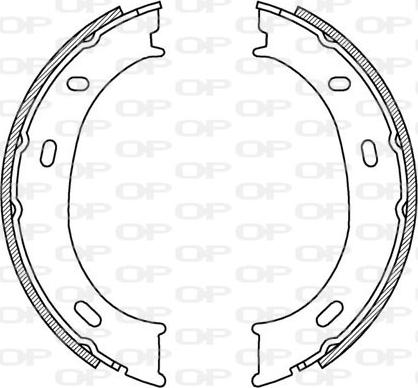 Open Parts BSA2192.00 - Brake Shoe Set autospares.lv