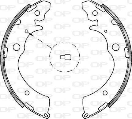 Open Parts BSA2143.00 - Brake Shoe Set autospares.lv