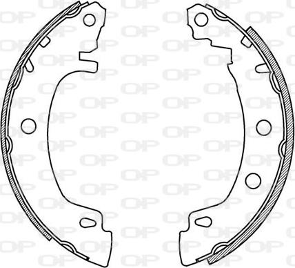 Open Parts BSA2157.00 - Brake Shoe Set autospares.lv