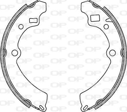 Open Parts BSA2164.00 - Brake Shoe Set autospares.lv