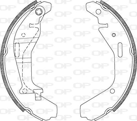 Open Parts BSA2112.00 - Brake Shoe Set autospares.lv