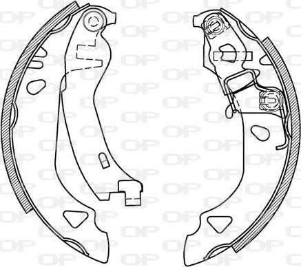 Open Parts BSA2131.00 - Brake Shoe Set autospares.lv