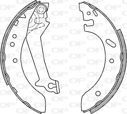 Open Parts BSA2179.00 - Brake Shoe Set autospares.lv