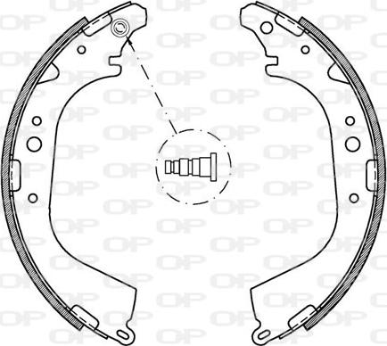 Open Parts BSA2175.00 - Brake Shoe Set autospares.lv