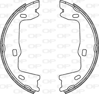 Open Parts BSA2176.00 - Brake Shoe Set autospares.lv