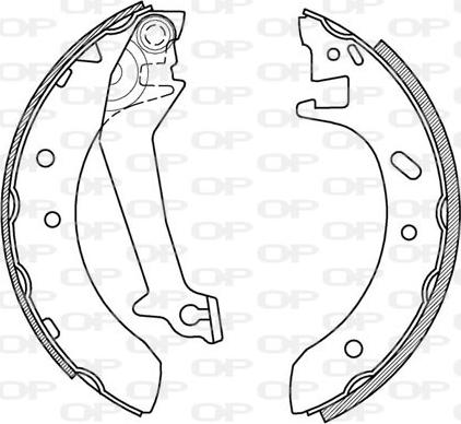 Open Parts BSA2170.00 - Brake Shoe Set autospares.lv