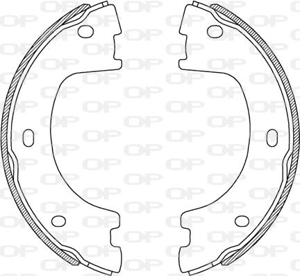 Open Parts BSA2244.00 - Brake Shoe Set autospares.lv