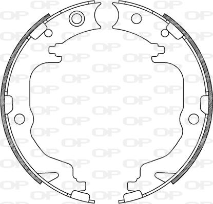 Open Parts BSA2247.00 - Brake Shoe Set autospares.lv