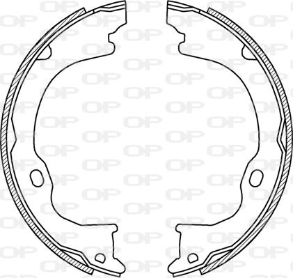 Open Parts BSA2254.00 - Brake Shoe Set autospares.lv