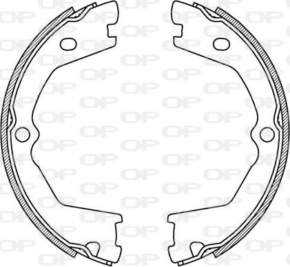 Open Parts BSA2209.00 - Brake Shoe Set autospares.lv