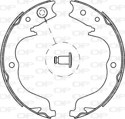 Open Parts BSA2219.00 - Brake Shoe Set autospares.lv