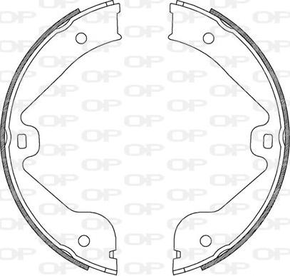 Open Parts BSA2211.00 - Brake Shoe Set autospares.lv