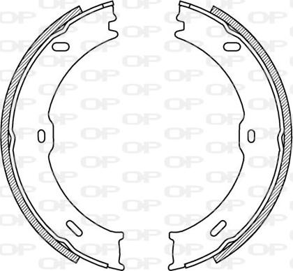 Open Parts BSA2217.00 - Brake Shoe Set autospares.lv