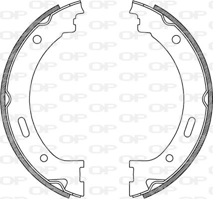 Open Parts BSA2239.00 - Brake Shoe Set autospares.lv