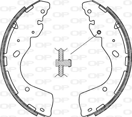 Open Parts BSA2233.00 - Brake Shoe Set autospares.lv