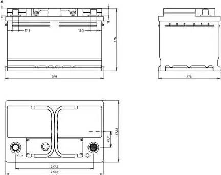 Open Parts BT073L3B.00 - Starter Battery autospares.lv