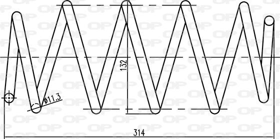 Open Parts CSR9036.00 - Coil Spring autospares.lv