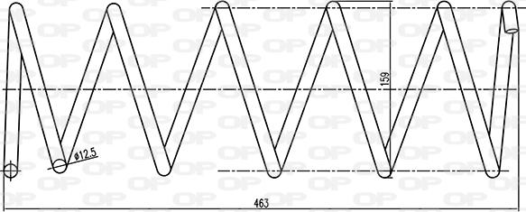 Open Parts CSR9191.02 - Coil Spring autospares.lv