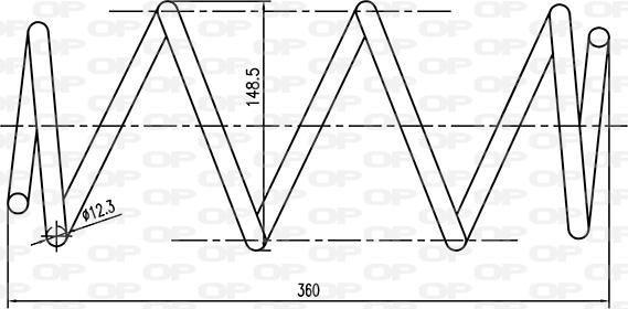 Open Parts CSR9151.00 - Coil Spring autospares.lv