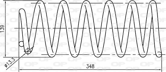 Open Parts CSR9130.00 - Coil Spring autospares.lv