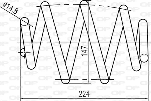 Open Parts CSR9128.00 - Coil Spring autospares.lv