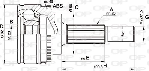 Open Parts CVJ5492.10 - Joint Kit, drive shaft autospares.lv