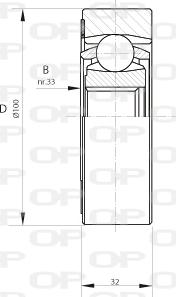 Open Parts CVJ5408.20 - Joint Kit, drive shaft autospares.lv