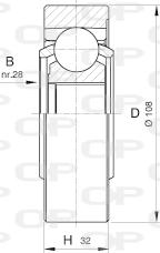 Open Parts CVJ5423.20 - Joint Kit, drive shaft autospares.lv