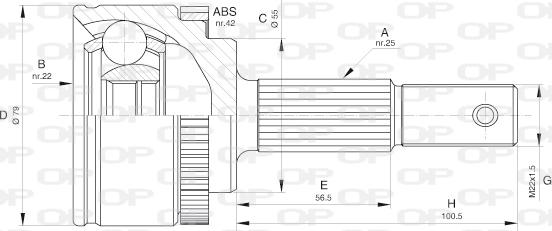 Open Parts CVJ5596.10 - Joint Kit, drive shaft autospares.lv