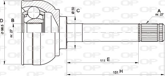 Open Parts CVJ5563.10 - Joint Kit, drive shaft autospares.lv