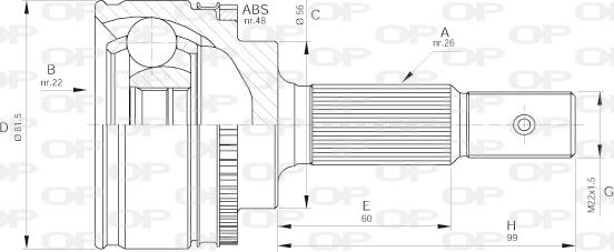 Open Parts CVJ5587.10 - Joint Kit, drive shaft autospares.lv