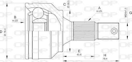 Open Parts CVJ5530.10 - Joint Kit, drive shaft autospares.lv