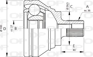 Open Parts CVJ5699.10 - Joint Kit, drive shaft autospares.lv