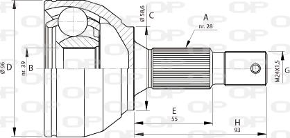 Open Parts CVJ5695.10 - Joint Kit, drive shaft autospares.lv