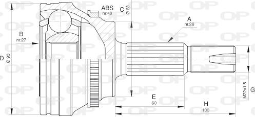 Open Parts CVJ5659.10 - Joint Kit, drive shaft autospares.lv