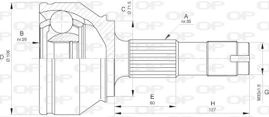 Open Parts CVJ5658.10 - Joint Kit, drive shaft autospares.lv